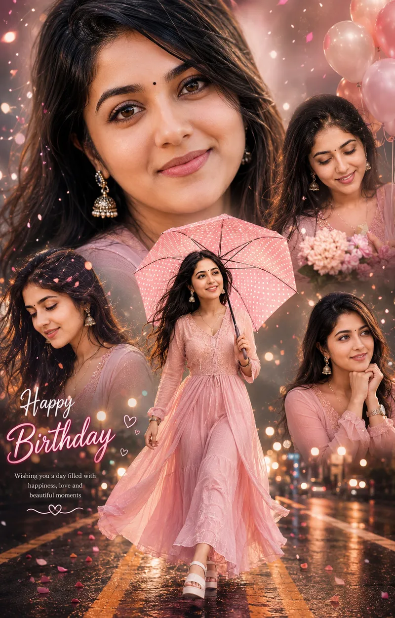 Indian Woman Birthday Luxury AI Prompt