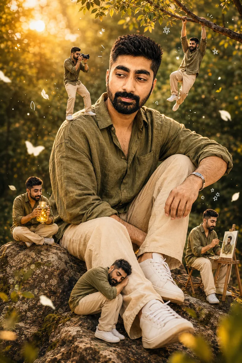 Cinematic Indian Boy Solo Fantasy chatgpt and gemini Prompt