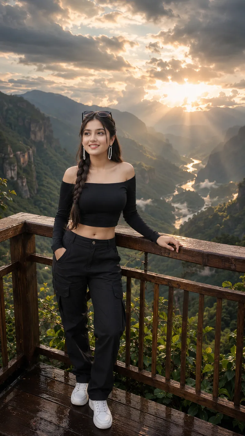 Cinematic Portrait: Woman in Valley - chatgpt and gemini prompt