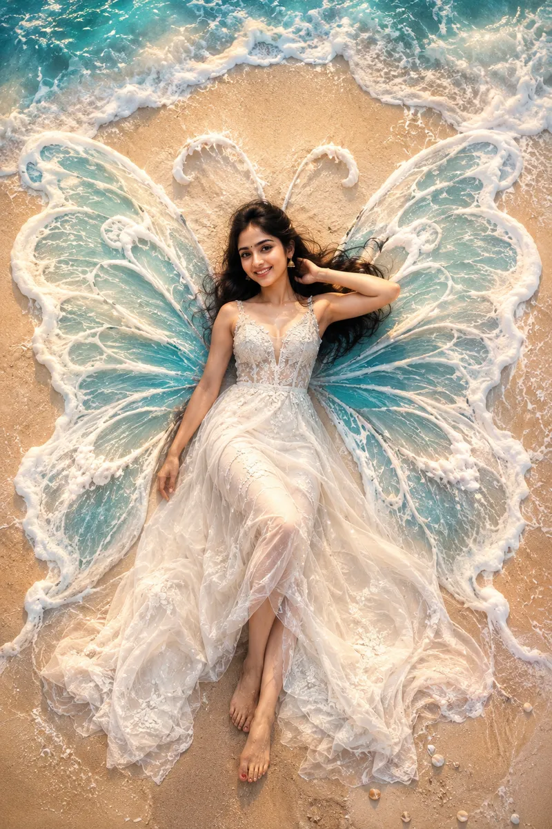 Bollywood Beach Dream: Ultra-Realistic AI Prompt
