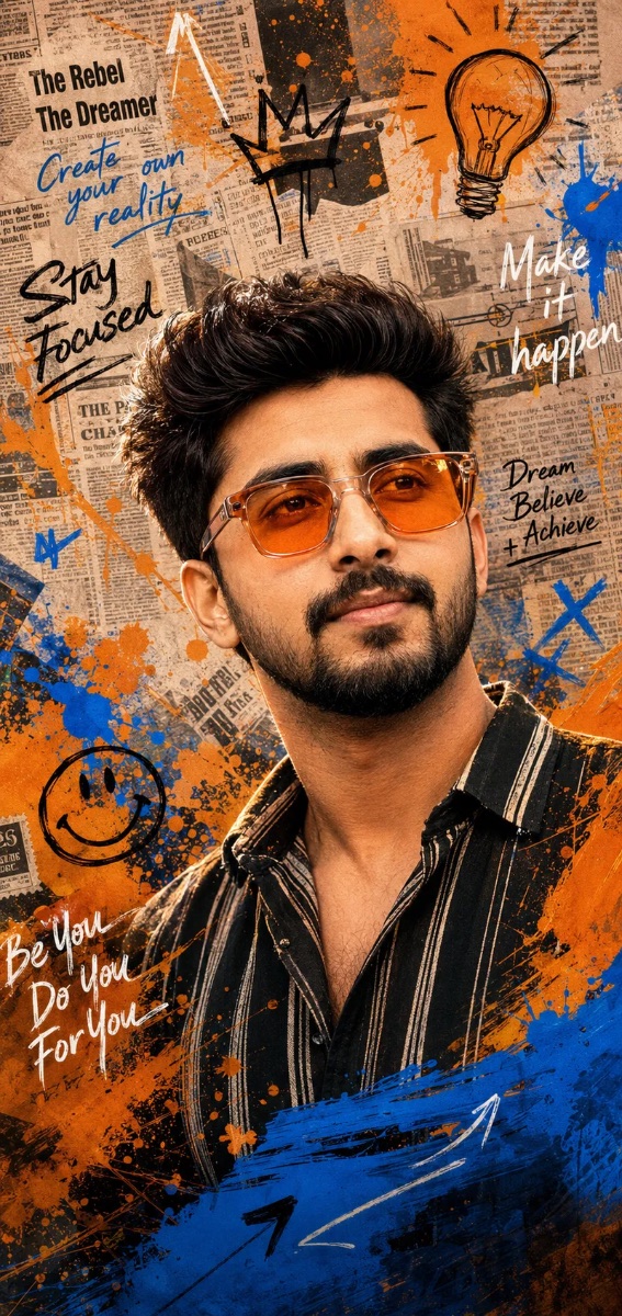 Indian Boy Solo AI Prompt: Ultra-Realistic Graffiti Pop-Art