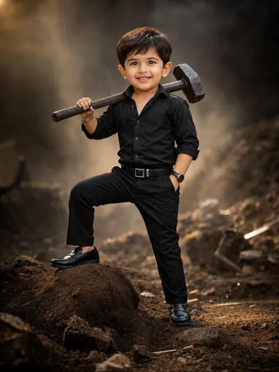 hero kid Bollywood Style AI Prompt (DALL-E)