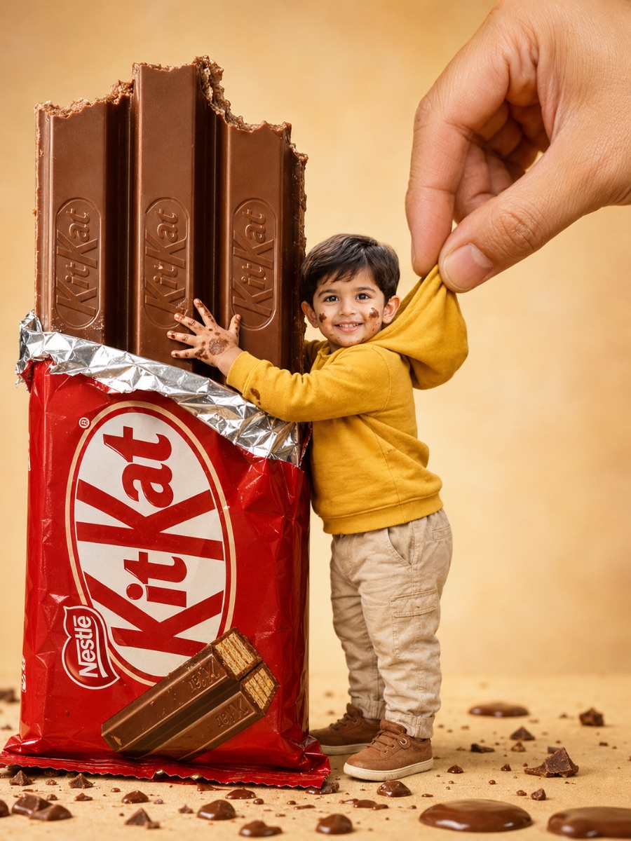 Giant Chocolate Hug AI Prompt for Kids - Gemini