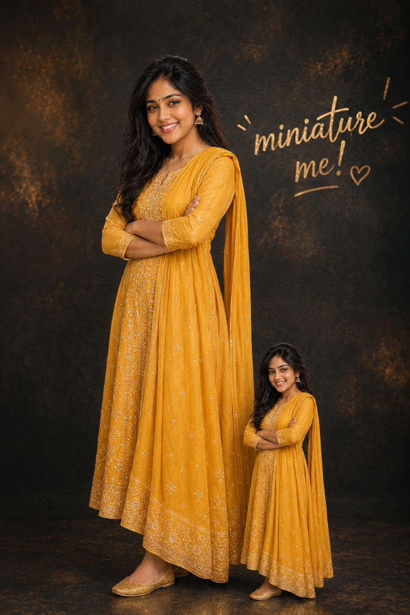 Miniature Me AI Portrait: Gemini Studio Prompt