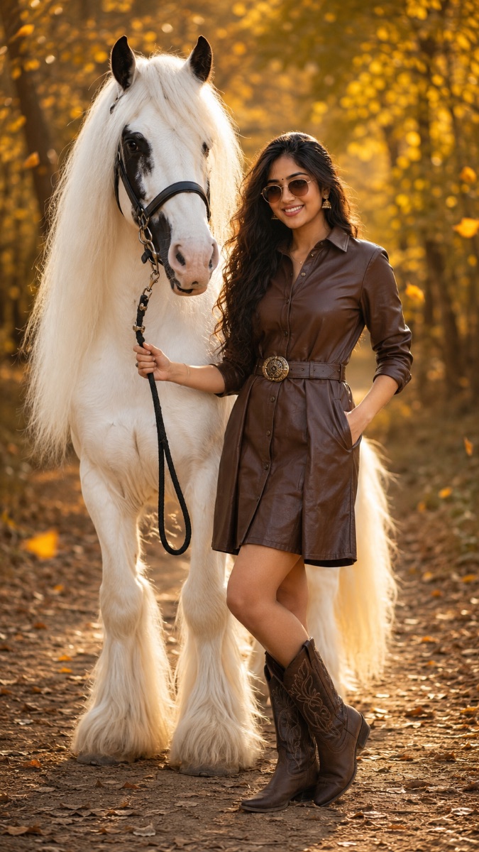Bollywood Style Outdoor Equestrian Horce photography Gemini AI Prompt