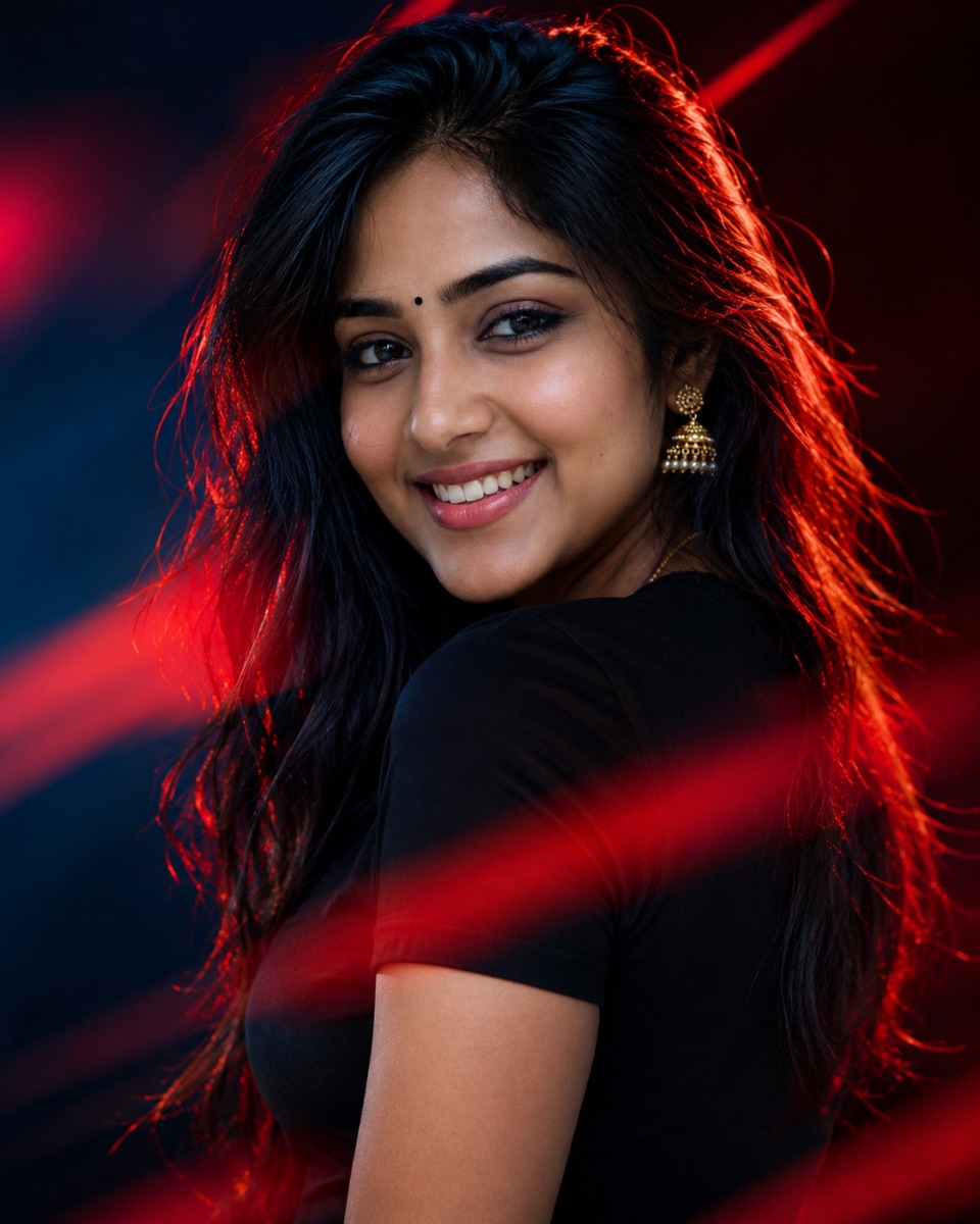 Dramatic Bollywood Style Portrait AI Prompt