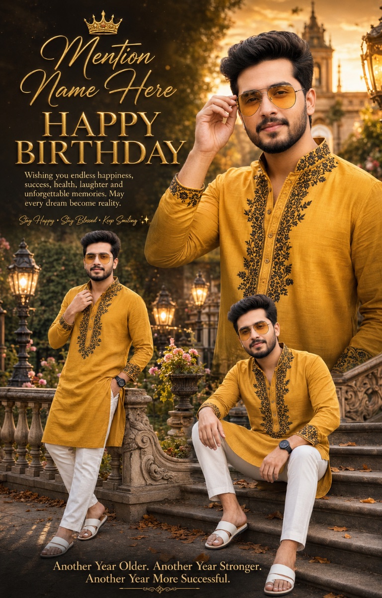 Luxury Birthday Poster AI Prompt
