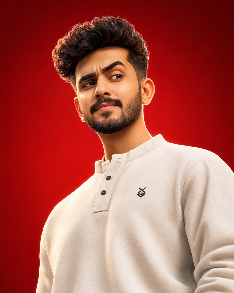 Pixar Style Bollywood Hero AI Prompt