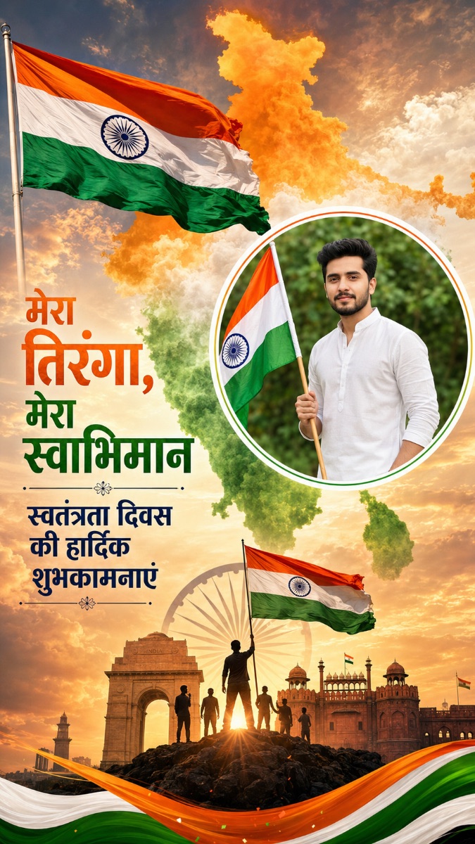 Indian Independence Day Poster AI Prompt