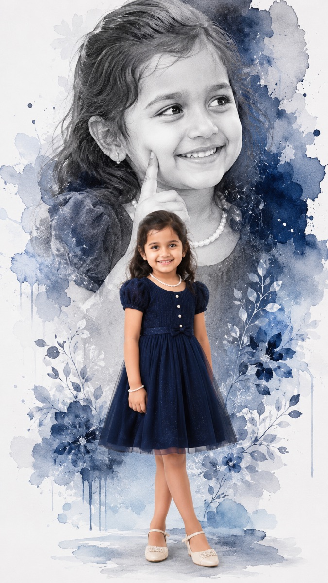 Cinematic Indian Kids Portrait AI Prompt