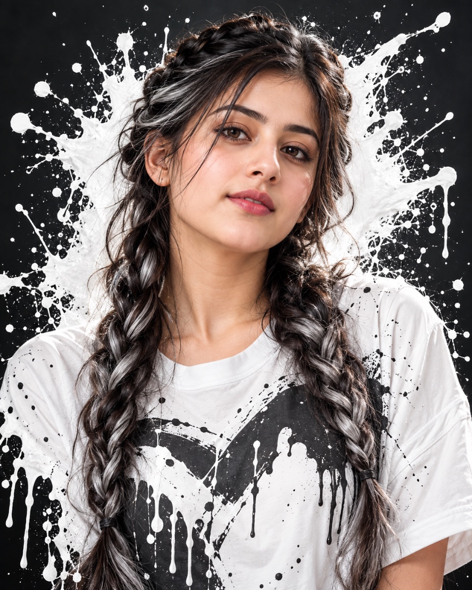 Young women portrait ai prompt